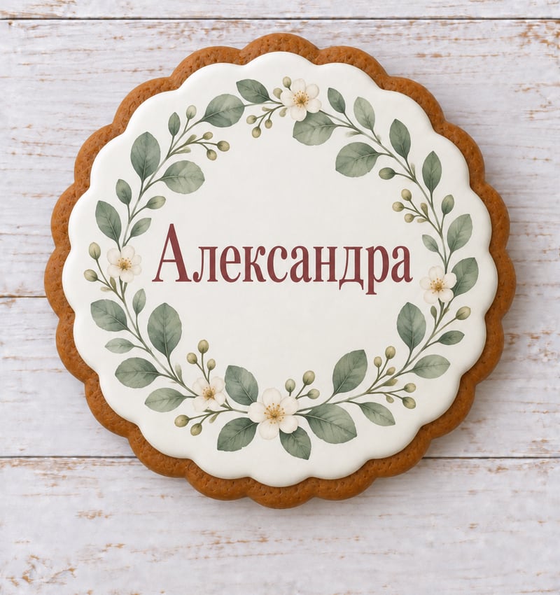 Имена приглашённых на пряниках помогают совместить рассадку за столом и небольшой подарок.